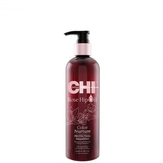 Шампунь для защиты цвета окрашенных волос CHI Rose Hip Oil 340 мл