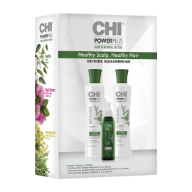 Набор для укрепления волос CHI Power Plus (шампунь, кондиционер, витаминный комплекс)